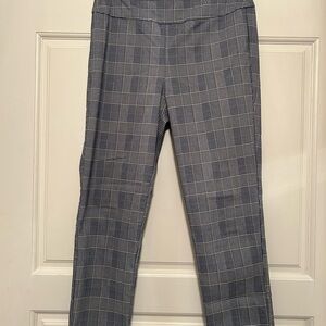 Tribal Women's Blue Plaid Cropped Pants Size 8